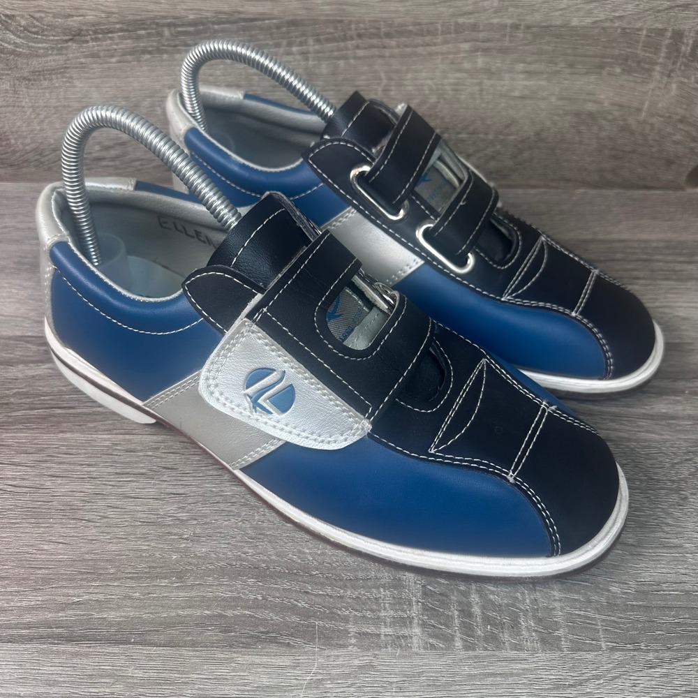 Linds Monarch Bowling Shoes Men Size 9-10 Leather Hook and Loop Sports